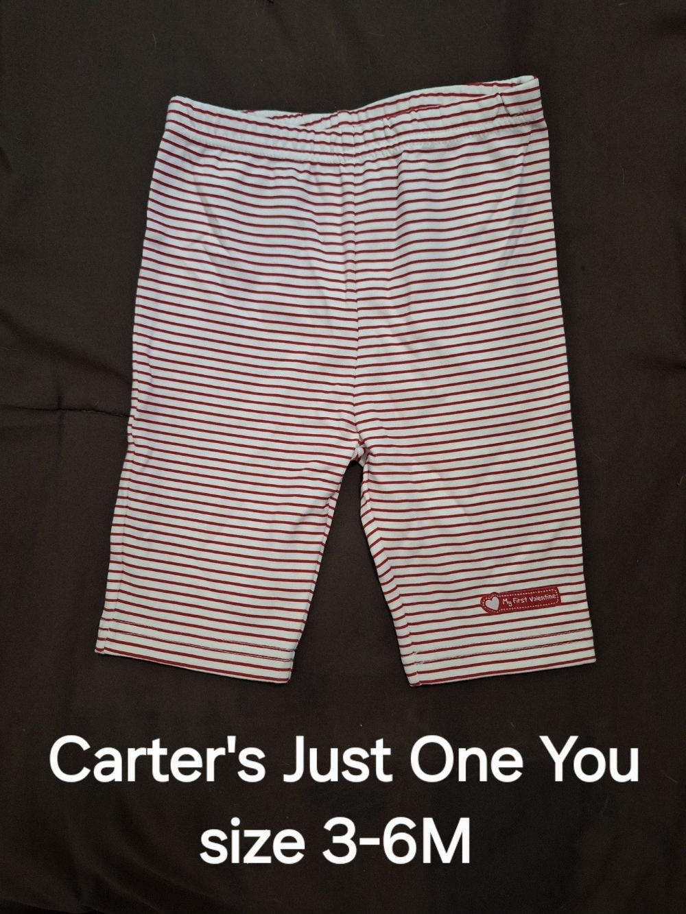 Carter's Red and White Striped Baby Leggings